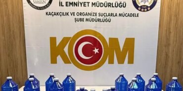 Samsun'da 70 Litre Etil Alkol Ele Geçirildi