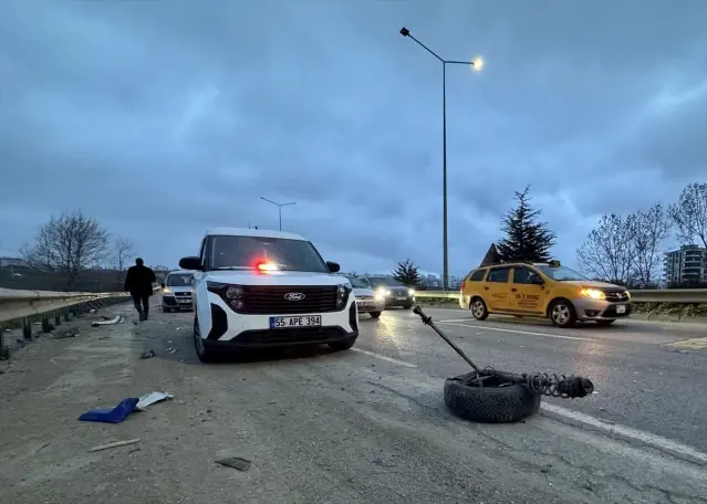 Samsun'da Freni Boşalan Tır Kazası