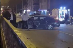 Samsun'da Kediye Çarpmamak İçin Korkuluklara Çarpan Araçta Yaralılar