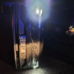 Samsun'da Takla Atan Araçta İki Yaralı