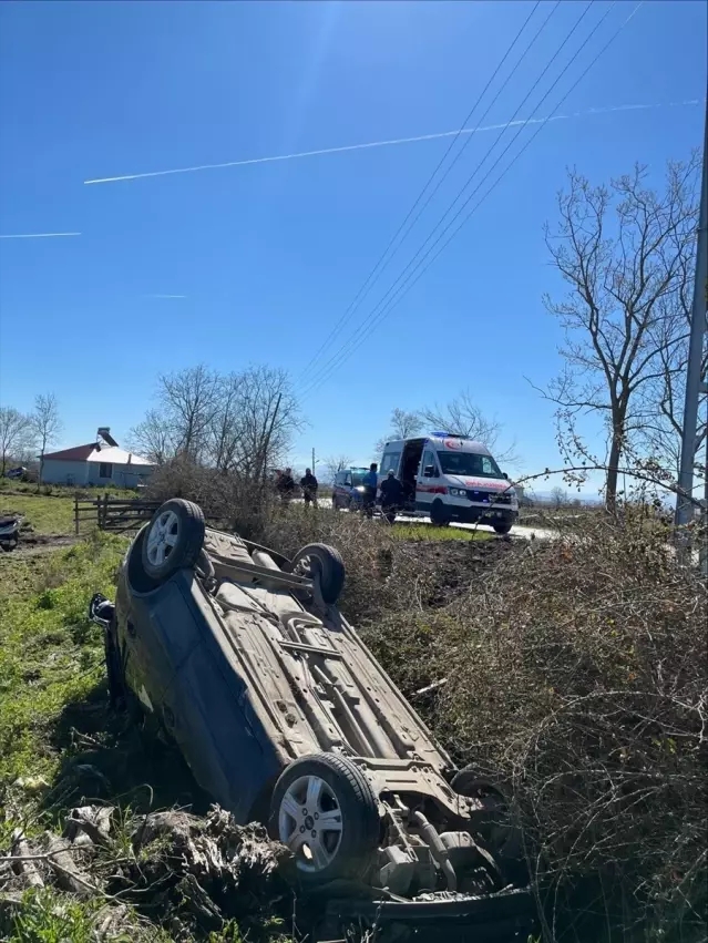 Samsun'da Trafik Kazası: Sürücü Yaralandı