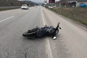 Samsun'da motosiklet kazası: Sürücü ağır yaralı