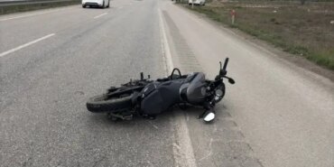 Samsun'da motosiklet kazası: Sürücü ağır yaralı