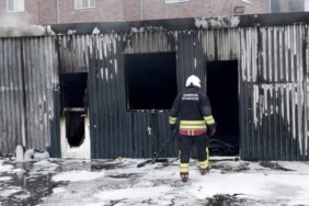 Samsun'da şantiyede yangın - Son Dakika