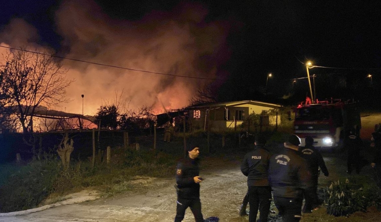 Samsun'da Meyve Deposunda Yangın - Son Dakika