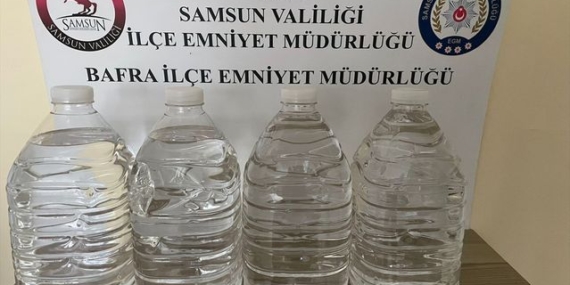 Bafra'da Kaçakçılık Operasyonu: 20 Litre Etil Alkol Ele Geçirildi