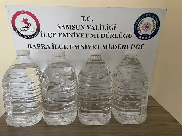 Bafra'da Kaçakçılık Operasyonu: 20 Litre Etil Alkol Ele Geçirildi