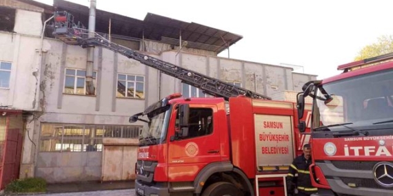 Halı yıkama atölyesinde çıkan yangın söndürüldü