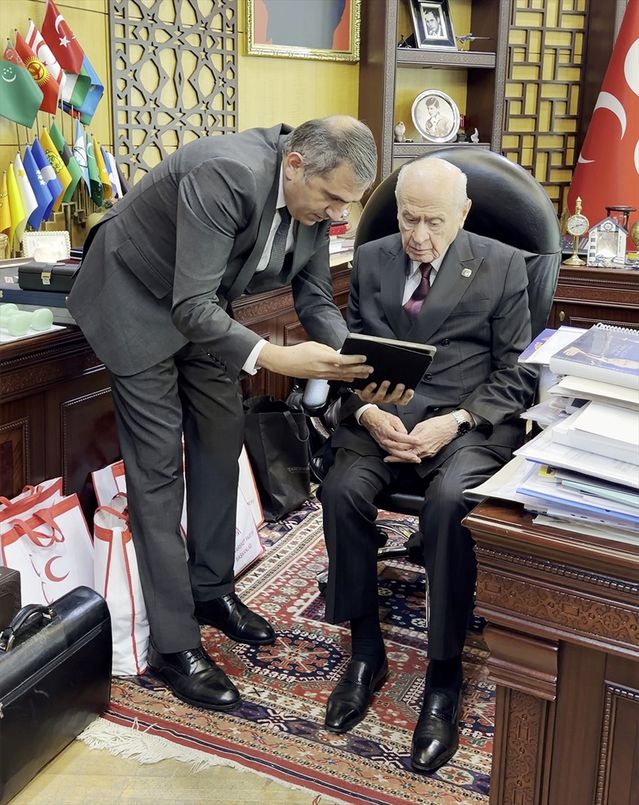 MHP'den Bahçeli'ye Ziyaret - Son Dakika