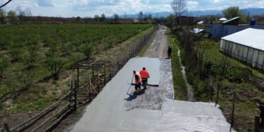 Salıpazarı'nda Beton Yol Çalışmaları - Son Dakika