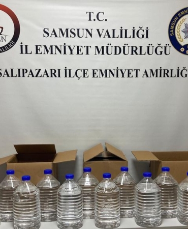 Samsun'da 60 Litre Etil Alkol Ele Geçirildi