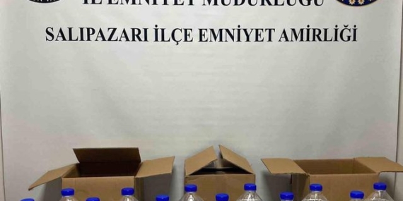 Samsun'da 60 Litre Kaçak Etil Alkol Ele Geçirildi