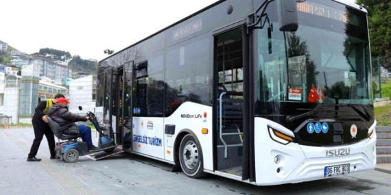 Samsun'da Engelsiz Turizm Otobüsü hizmette