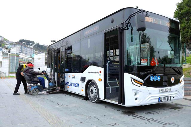 Samsun'da Engelsiz Turizm Otobüsü hizmette