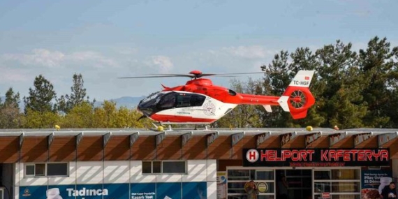 Samsun'da Genç Kız Ambulans Helikopterle Hastaneye Sevk Edildi