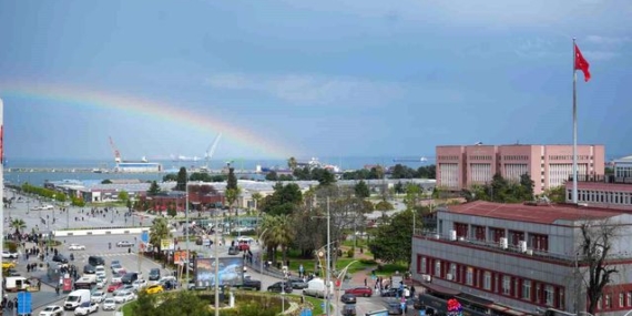 Samsun'da Gökkuşağı Görsel Şöleni - Son Dakika