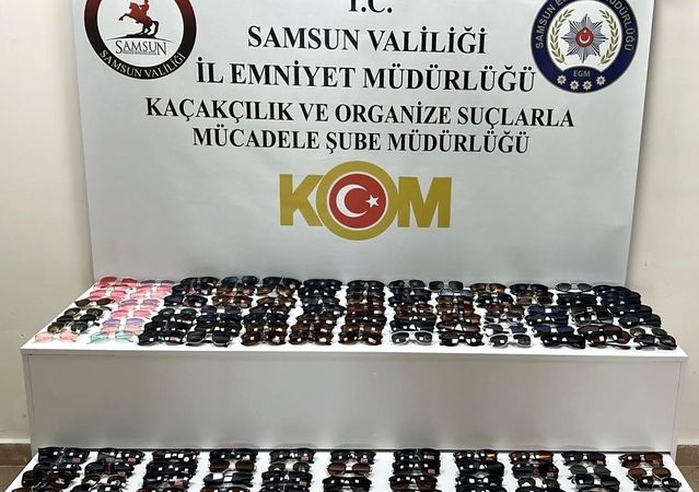Samsun'da Kaçak Güneş Gözlüğü Operasyonu
