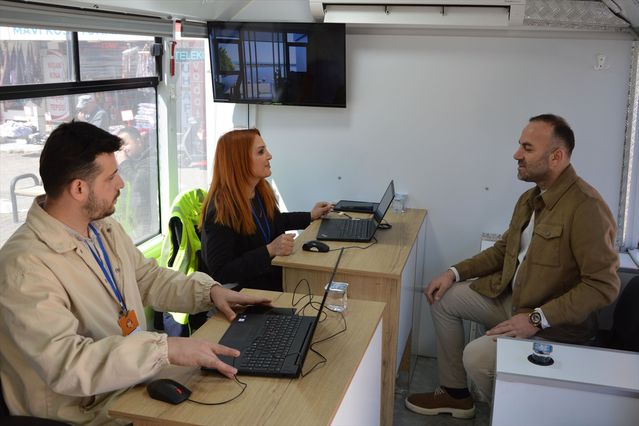 Samsun'da Mobil Çözüm Merkezi Kuruldu