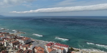 Samsun'da Nadir Rulo Bulut Oluşumu