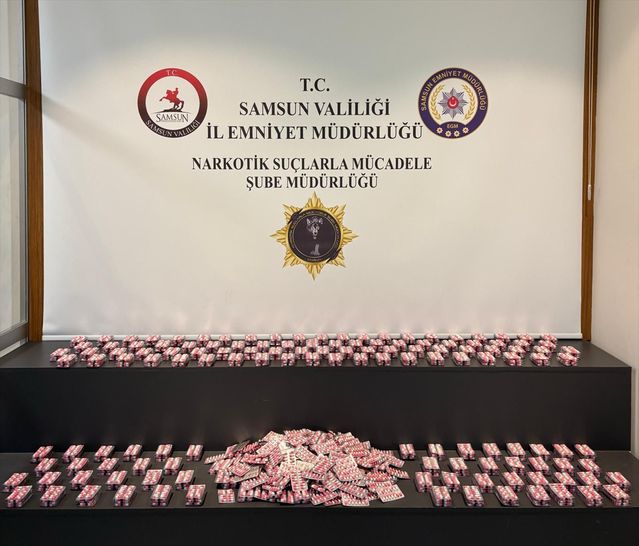 Samsun'da Uyuşturucu Operasyonu: 15 Bin Hap Ele Geçirildi