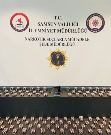 Samsun'da Uyuşturucu Operasyonu: 18 Bin Hap Ele Geçirildi