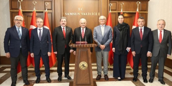 TDT Aksakallar Konseyi Başkanı Yıldırım, Samsun'da ziyaretlerde bulundu