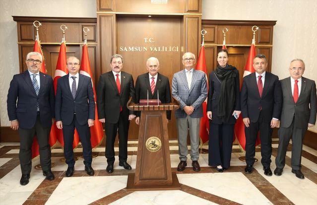 TDT Aksakallar Konseyi Başkanı Yıldırım, Samsun'da ziyaretlerde bulundu