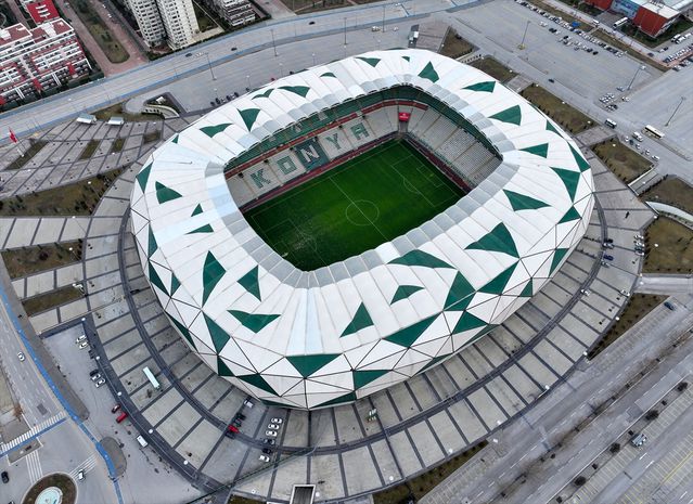 Trendyol Süper Lig statları havadan görüntülendi