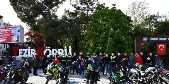 Vezirköprü'de 23 Nisan'da motosiklet korteji