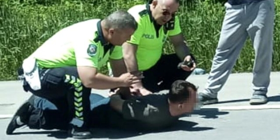 Alkollü Sürücü Havada Karşılaştı - Son Dakika