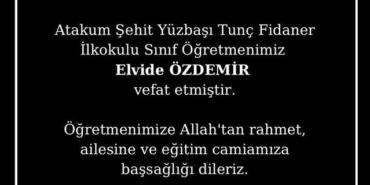 Samsun'da Öğretmen Elvide Özdemir Kansere Yenik Düştü