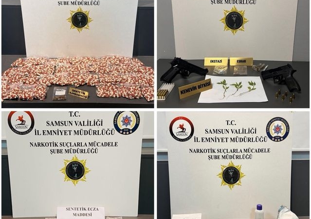 Samsun'da Uyuşturucu Operasyonu: 10 Gözaltı