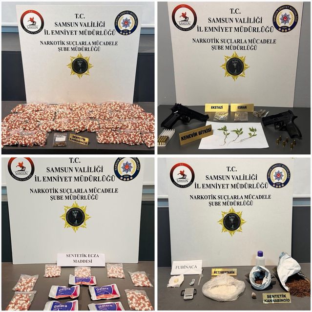 Samsun'da Uyuşturucu Operasyonu: 10 Gözaltı