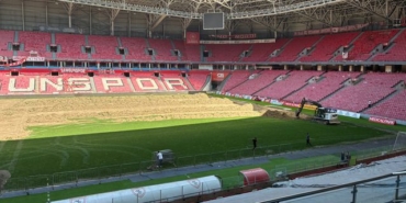 Samsun Stadyumu'nda Zemin Yenileme Çalışmaları
