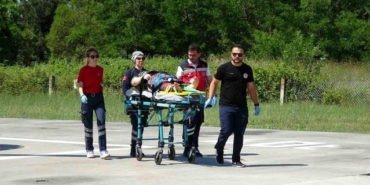 Samsun'da Kadın 4 Metreden Düşerek Yaralandı