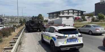Samsun'da Zırhlı Araçla Kaza: 1 Yaralı