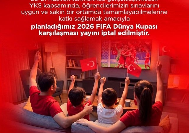 Samsun'da milli maç gösterimine YKS arası