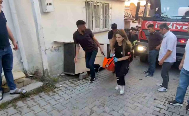 Vezirköprü'de Yangında Bir Kişi Yaralandı