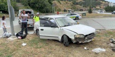 Atakum'da Kaza Maddi Hasarla Atlattı