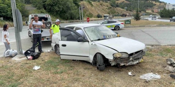 Atakum'da Kaza Maddi Hasarla Atlattı