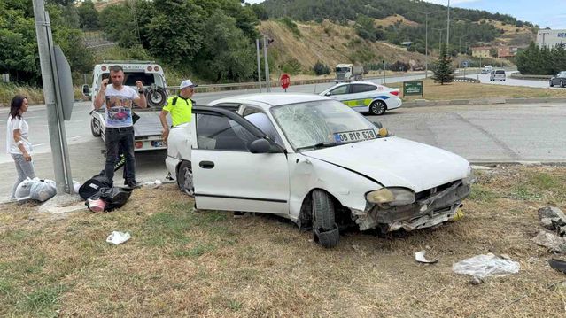 Atakum'da Kaza Maddi Hasarla Atlattı