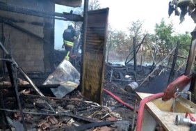 Bafra'da bağ evi alevlere teslim oldu: 1 büyükbaş hayvan telef oldu