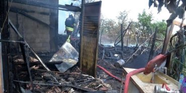 Bafra'da bağ evi alevlere teslim oldu: 1 büyükbaş hayvan telef oldu