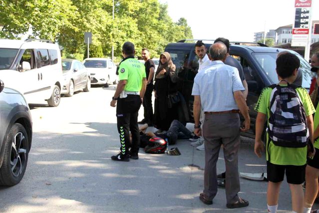 Samsun'da Trafik Kazası: Motosiklet Sürücüsü Yaralandı