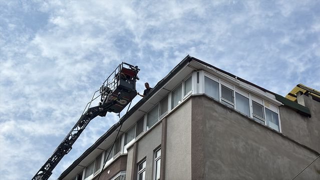 İlkadım'da Çatı Yangını
