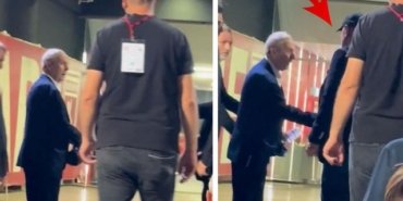 Kolundan çekip durdurdu! Aziz Yıldırım'a Samsun'da sürpriz karşılama