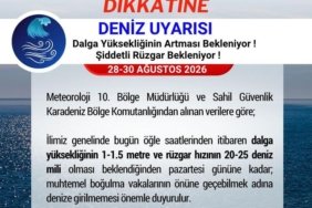 Samsun'da Denize Girilmemesi Uyarısı - Son Dakika