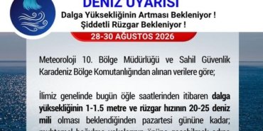 Samsun'da Denize Girilmemesi Uyarısı - Son Dakika