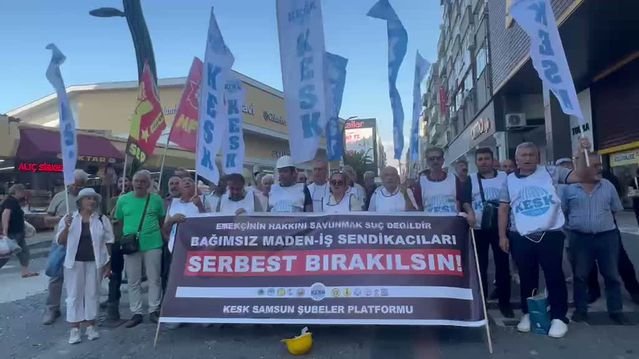 Samsun’da Gökay Çakır ve Başaran Aksu'nun tutuklanması protesto edildi