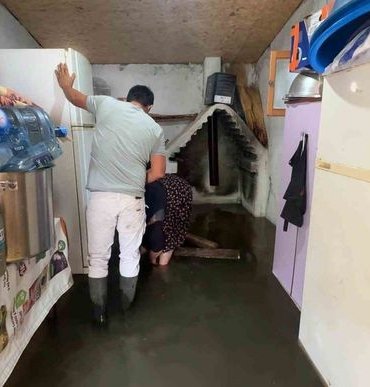 Samsun'da Şiddetli Yağışlar Sel Getirdi